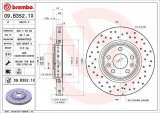 Brzdový kotouč BREMBO 09.B352.1X - RENAULT