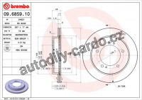 Brzdový kotouč BREMBO 09.6859.10 - SUZUKI