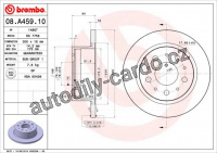 Brzdový kotouč BREMBO 08.A459.10