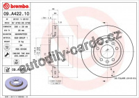 Brzdový kotouč BREMBO 09.A422.11