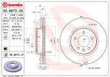 Brzdový kotouč BREMBO 09.8873.30 - LAND ROVER