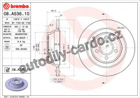 Brzdový kotouč BREMBO 08.A536.10