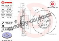 Brzdový kotouč BREMBO 09.D094.13 - BMW