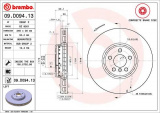 Brzdový kotouč BREMBO 09.D094.13 - BMW