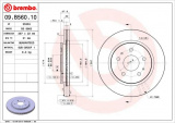 Brzdový kotouč BREMBO 09.B560.10 - DAIHATSU