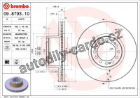 Brzdový kotouč BREMBO 09.8793.10