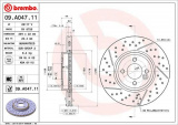 Brzdový kotouč BREMBO 09.A047.11 - MINI