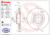 Brzdový kotouč BREMBO 09.8324.11 - AUDI
