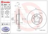 Brzdový kotouč BREMBO 09.9931.14 - FORD, SEAT, VW