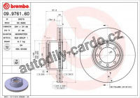 Brzdový kotouč BREMBO 09.9761.60 - IVECO