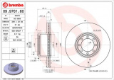 Brzdový kotouč BREMBO 09.9761.60 - IVECO