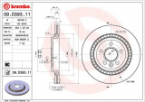 Brzdový kotouč BREMBO 09.D393.11 - VOLVO