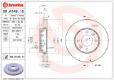 Brzdový kotouč BREMBO 09.A149.10 - KIA