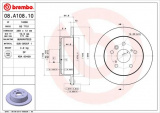 Brzdový kotouč BREMBO 08.A108.10 - TOYOTA