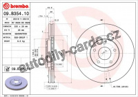 Brzdový kotouč BREMBO 09.B354.10 - NISSAN, RENAULT