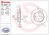 Brzdový kotouč BREMBO 09.B523.10 - DAIHATSU, SUBARU