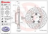 Brzdový kotouč BREMBO 09.C877.11 - PORSCHE