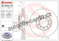 Brzdový kotouč BREMBO 09.8059.20