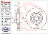 Brzdový kotouč BREMBO 09.C895.11 - AUDI