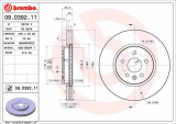 Brzdový kotouč BREMBO 09.D392.11 - OPEL
