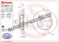 Brzdový kotouč BREMBO 09.B973.11