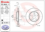 Brzdový kotouč BREMBO 09.B520.11 - TOYOTA