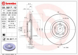 Brzdový kotouč BREMBO 09.9817.10 - TOYOTA