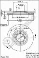 Brzdový kotouč BREMBO 09.5219.10 - MAZDA