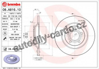 Brzdový kotouč BREMBO 08.A816.10