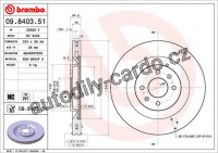 Brzdový kotouč BREMBO 09.8403.51
