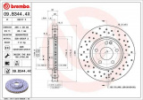 Brzdový kotouč BREMBO 09.B344.4X - MERCEDES-BENZ