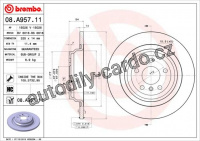Brzdový kotouč BREMBO 08.A957.11