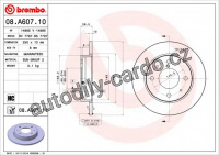 Brzdový kotouč BREMBO 08.A607.10