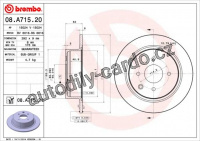 Brzdový kotouč BREMBO 08.A715.21