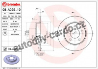 Brzdový kotouč BREMBO 08.A029.11