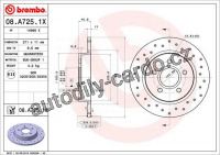 Brzdový kotouč BREMBO 08.A725.1X
