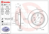 Brzdový kotouč BREMBO 09.B411.11 - BMW