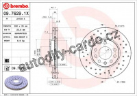 Brzdový kotouč BREMBO 09.7629.1X