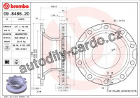 Brzdový kotouč BREMBO 09.8486.20
