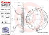 Brzdový kotouč BREMBO 09.8486.20