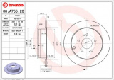 Brzdový kotouč BREMBO 08.A755.20