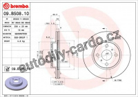 Brzdový kotouč BREMBO 09.B508.10 - ASTON MARTIN, TOYOTA