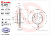 Brzdový kotouč BREMBO 09.B343.41 - MERCEDES-BENZ