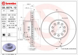 Brzdový kotouč BREMBO 09.8574.10 - MERCEDES-BENZ