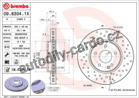 Brzdový kotouč BREMBO 09.8304.1X