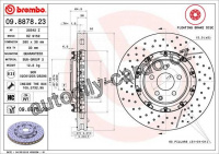 Brzdový kotouč BREMBO 09.8878.23