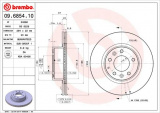 Brzdový kotouč BREMBO 09.6854.10 - MAZDA