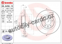 Brzdový kotouč BREMBO 08.A456.11