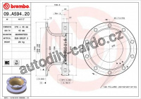 Brzdový kotouč BREMBO 09.A594.20