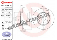 Brzdový kotouč BREMBO 08.8163.21